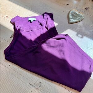 Michael Stars Halleys Ribbed Tank Ruching Size Medium Women